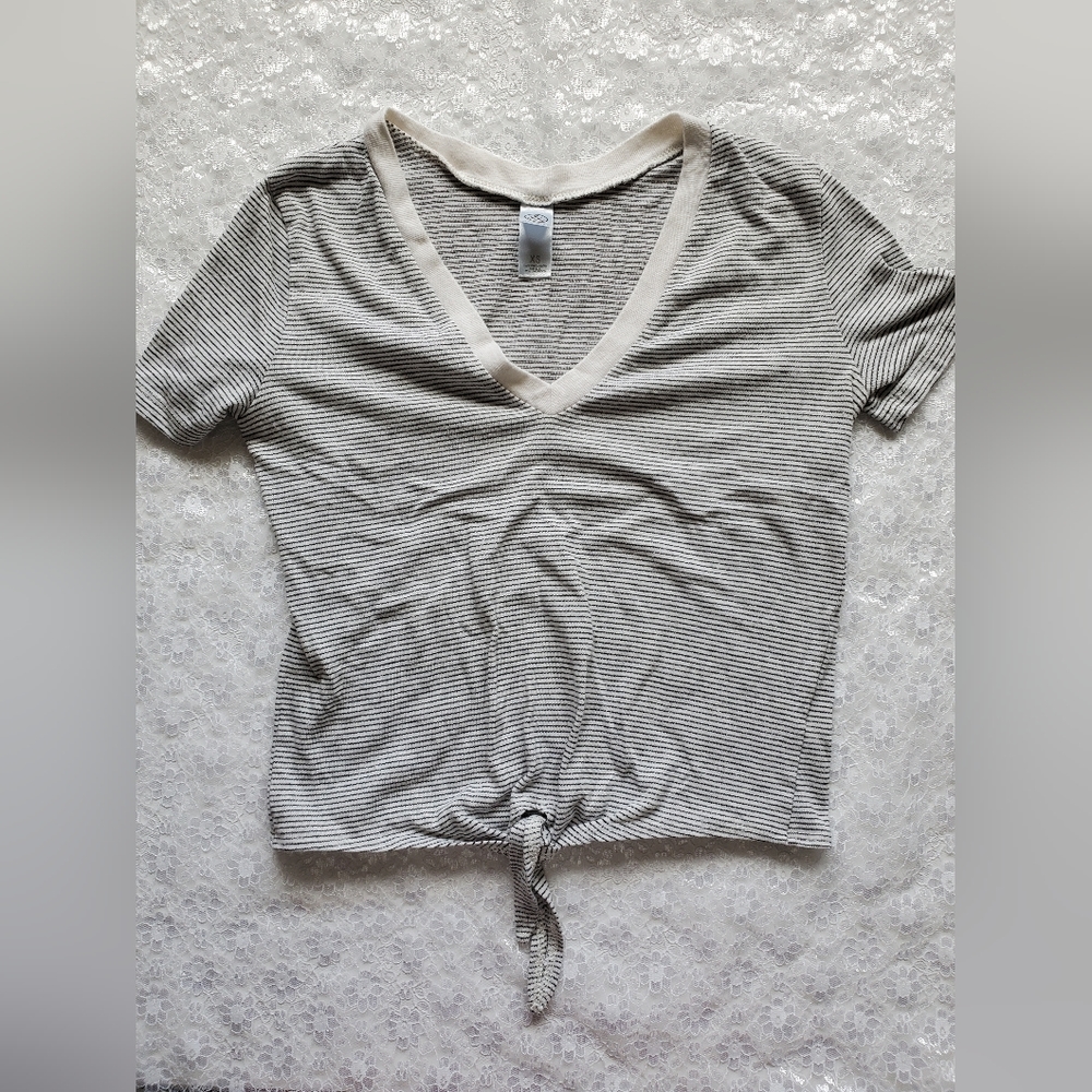 Alternative striped tie top | size xs